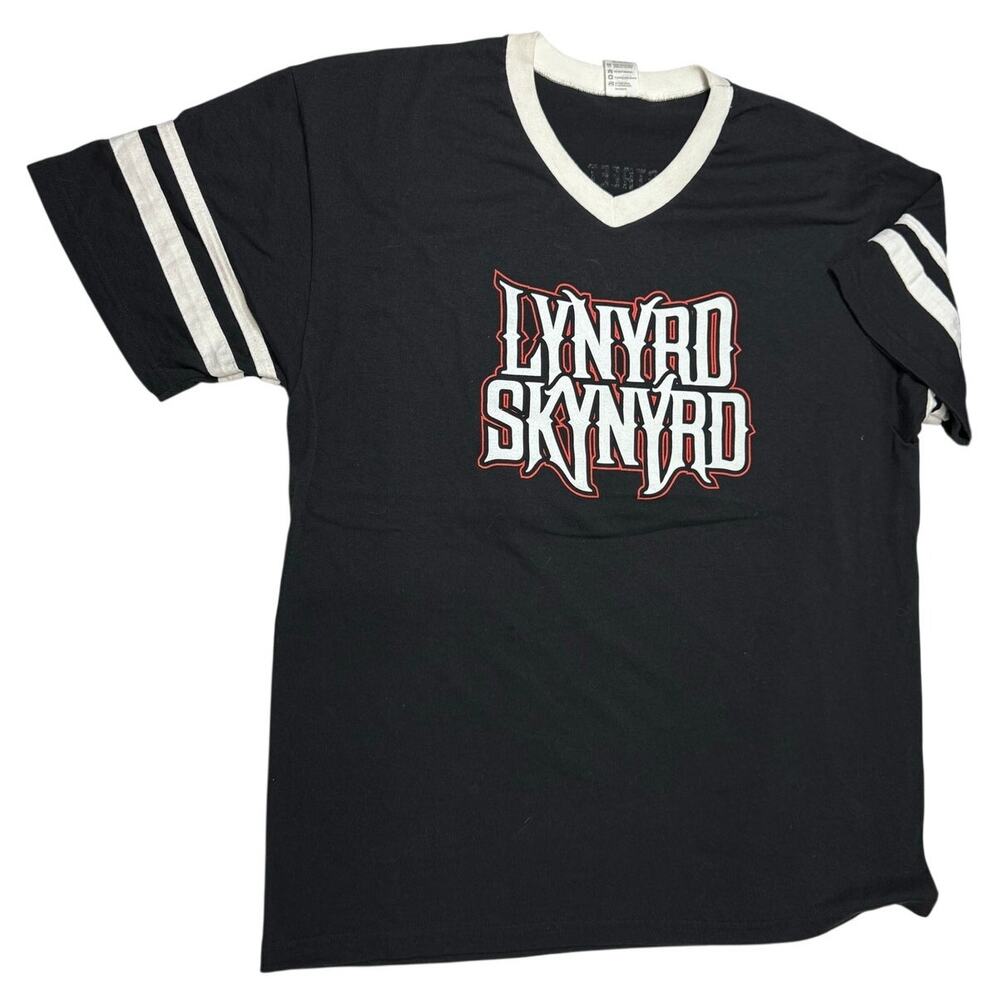 Lynyrd Skynyrd Black White Short Sleeve Shirt Size XL Farewell Tour Augusta